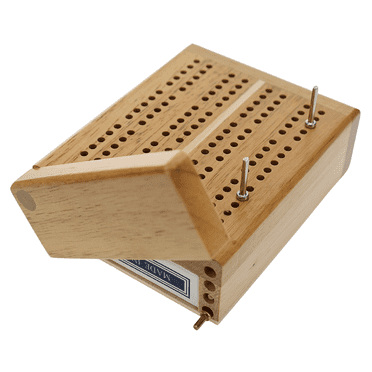 Amerous Wooden 3 Track Cribbage Board Game Set for Family with Magnetic ...