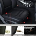 thumbnail image 6 of Gustave Universal Car Seat Cover, Car Front Seat Cushion Breathable PU Leather Pad Mat Non Slip Bottom for Auto Supplies Office Chair with Storage Pouch "Gray", 6 of 8