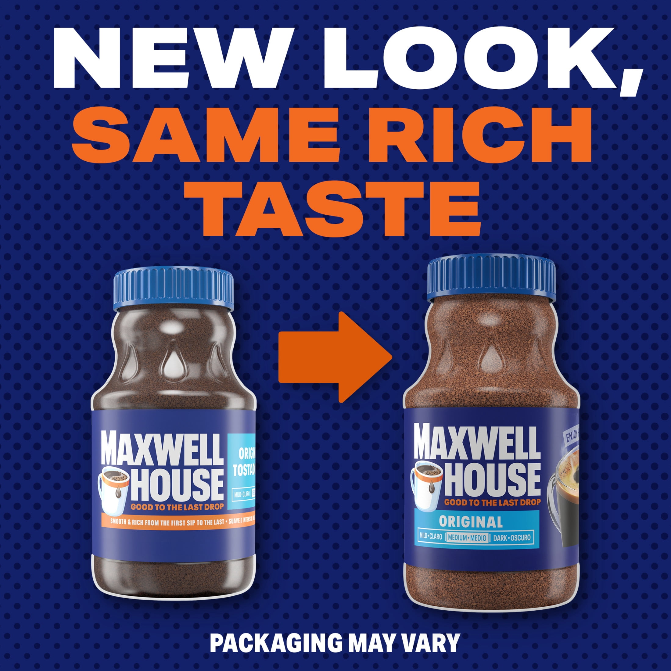 Maxwell House Original Roast Instant Coffee, Classic Beverage Mix