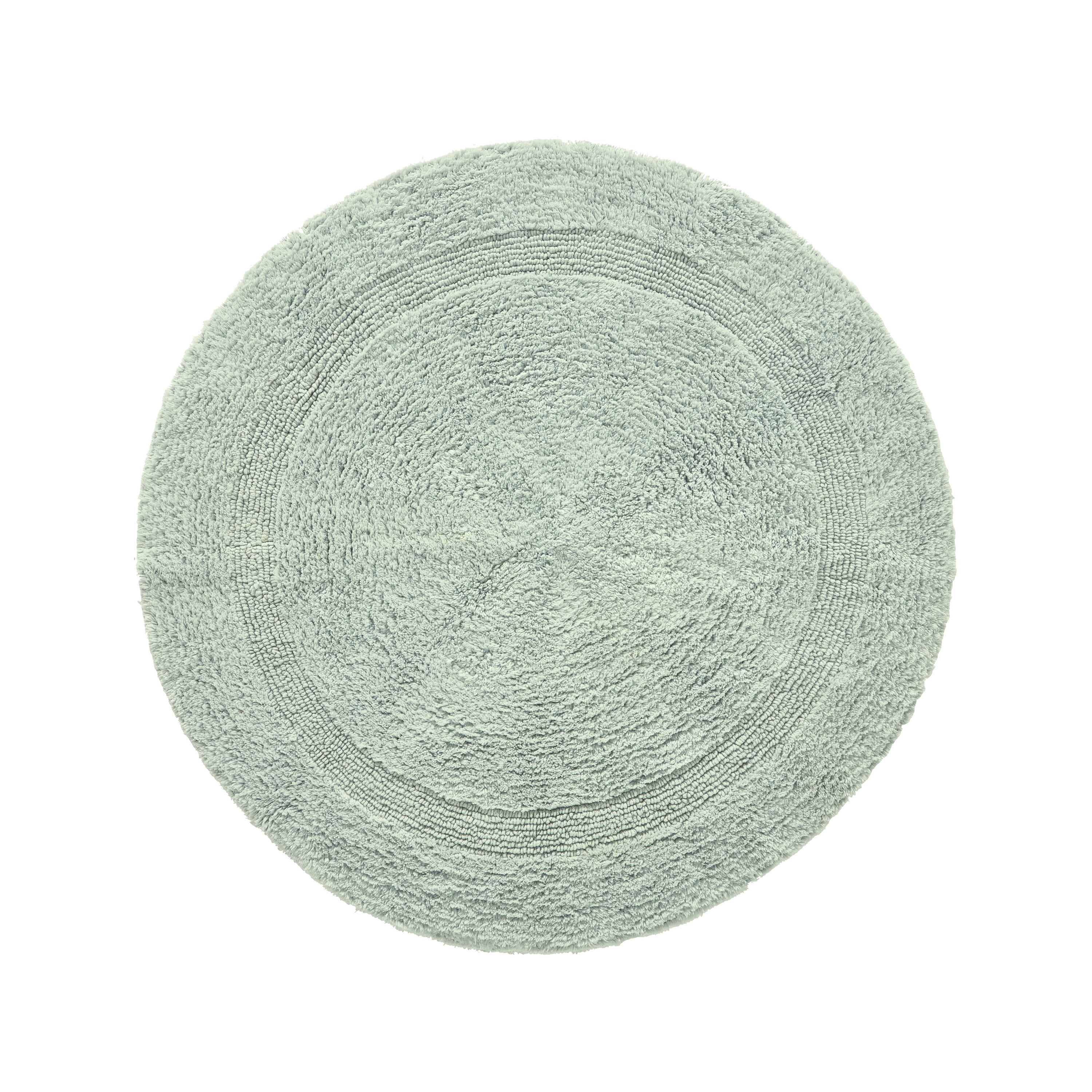 Better Trends Round Bath Mat 30" Diameter Elegant Reversible Bath Rug, Extra Soft Cotton for Ultimate Comfort, Absorbent, Ideal for Half Baths and Powder Rooms, (Dark Sage) Lux Collection