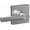 Silver, variant on Schlage F10BRW716COL Broadway Passage Door Lever Set - Bronze