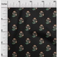 thumbnail image 2 of oneOone Cotton Cambric Black Fabric Asian Ajrakh Craft Projects Decor Fabric Printed By The Yard 42 Inch Wide, 2 of 4
