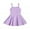 Purple, variant on XFHLMJFF Girls Dress Summer Toddler Baby Sleeveless Solid Color Print Vest Casual Party Dresses Size 18M-24M