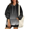 thumbnail image 3 of ylioge Plus Size Hoodies for Women with Front Pocket S-5X Fleece Lined Sweatshirts Womens Trendy Gradient Printed Long Sleeve Pullover Warm Hoodie Tops, 3 of 4