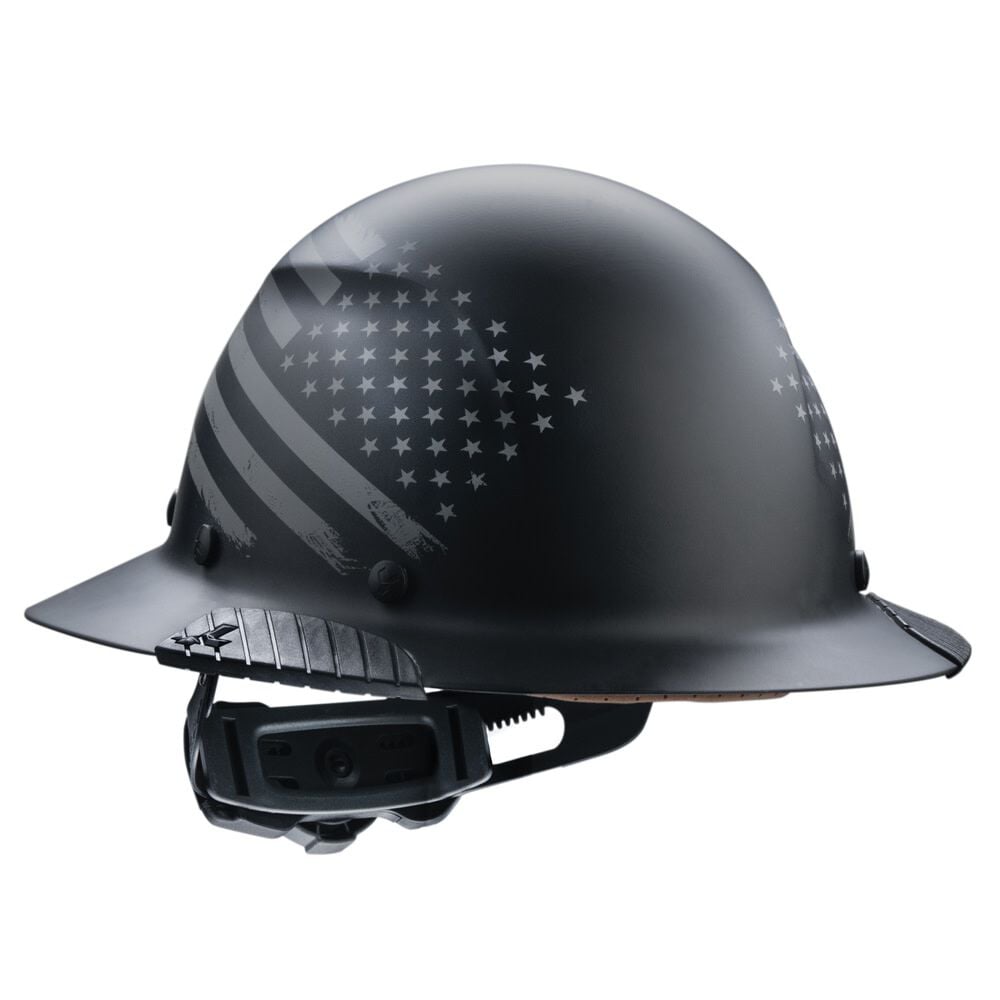 Lift Safety Dax Patriot Full Brim Hard Hat - Black Matte