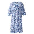 thumbnail image 1 of Silvert's Women's Hospital Gown, Blue Carnation, M, 1 of 2
