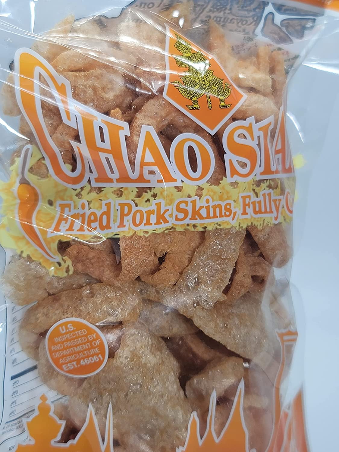 (2 pack) Chao Siam Fried Pork Skin Spicy