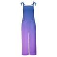thumbnail image 4 of Plebaso Womens Pants Casual Summer Sleeveless Gradient Color Jumpsuit Ladies Loose Long Playsuits Romper, 4 of 4