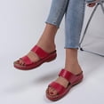 thumbnail image 5 of Juebong Sandals clearance Gladiator Sandals Women Dressy Summer 2024 Peep Toe Platform Sandals Shoes Beach Wedges Ladies Flip Flops Orthopedic Leather Sandals, 5 of 5