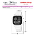 thumbnail image 5 of reloj digital resistente LuminoxWhite 1Pza Longitud 27cm Ancho 4cm Grosor 2cm Digital Luz Blanco., 5 of 5