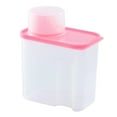 thumbnail image 2 of Caja de almacenamiento de detergente para ropa con taza medidora, contenedor multifuncional pequeño 2L Rosa, 2 of 9