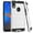 Silver, variant on Motorola Moto E6 Plus Dual layer Metal Brushed Shockproof Armor Hybrid Case Cover Silver