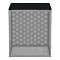 thumbnail image 3 of Furniture of America Kelforia Contemporary Glass Top Side Table in Gray, 3 of 7