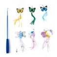 thumbnail image 4 of Cat Feather Toys 6 Feather Refills Kitten Toy for Kitten Exercise, 4 of 7