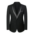 thumbnail image 3 of Elegant three piece men's tuxedo| Single button, shawl collar, unique design, suitable for weddings and parties, 3 of 10