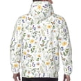 thumbnail image 7 of Sigee Watercolor Wildflower 2 for Men's Pullover Hoodie Sweatshirts Adult Casual Long Sleeve Sweatshirts ,Sizes S-4XL-Small, 7 of 7