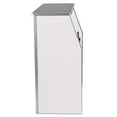 thumbnail image 3 of Pemberly Row Contemporary Metal 4' Laminate Foldable Bar in White, 3 of 5