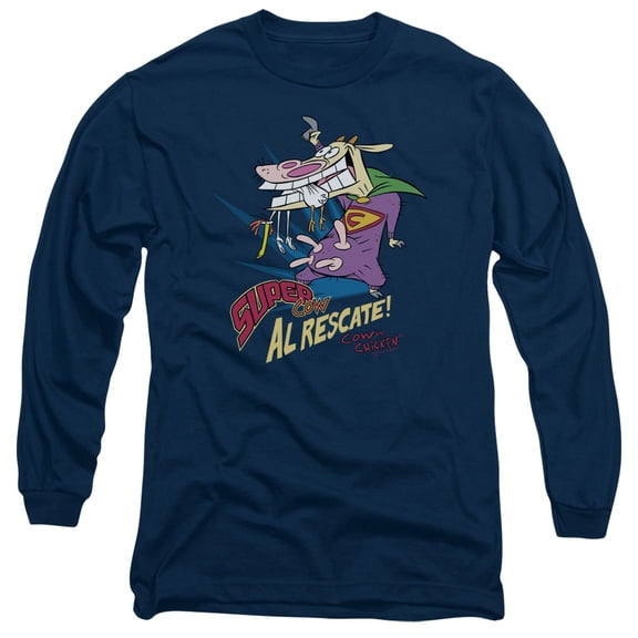 Cow & Chicken - Super Cow - Long Sleeve Shirt - XX-Large