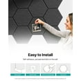 thumbnail image 3 of Soundsbay Acoustic Wall Panels Hexagon Self-Adhesive Soundproof Absorbing Noise Cancelling Wall Panels 12 Pack 12'' x 10'' x 0.4'', 3 of 8
