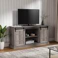 thumbnail image 4 of Modern Farmhouse TV Stand, Entertainment Center for 65 inch TV with Barn Door, Gray, 4 of 9