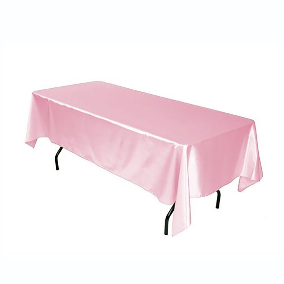 Tablecloth Rectangle Grey Polyester Buffet Parties Holidays 147*259cm Polyester Antependium,Rose Gold,Polyester