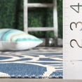 thumbnail image 6 of SAFAVIEH Courtyard Chester Floral Indoor/Outdoor Runner Rug, 2'3" x 10', Blue/Beige, 6 of 15
