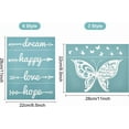 thumbnail image 2 of 9PCS 8.6x11 Inch Self-Adhesive Silk Screen Printing Stencil Set Alphabet Theme Stencil Set Reusable Silk Screen Mesh Transfer for Painting on Wood Fabric T-Shirt Wall and Home Decorations diy, 2 of 7