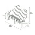 thumbnail image 4 of Linon Adirondack Solid Acacia Wood Outdoor Double Bench in Acorn Brown Stain, 4 of 14