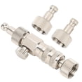 thumbnail image 4 of Airbrush Coupler,3pcs Airbrush Connector Quick Air Compressor Adapter Air Compressor Supplies High-Intensity Output, 4 of 14