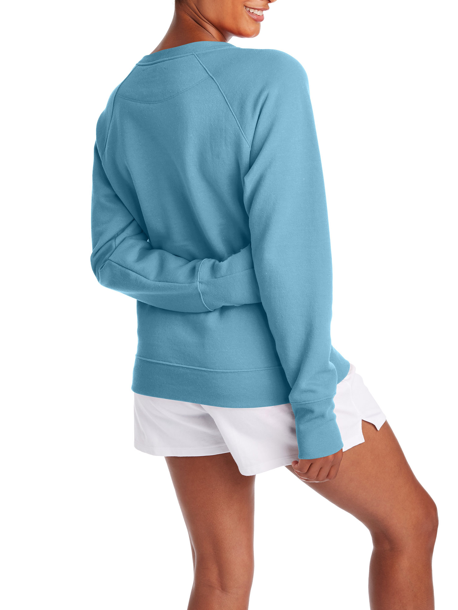 Champion Women's Powerblend Graphic Fleece Boyfriend Crewneck Sweatshirt - image 4 of 5