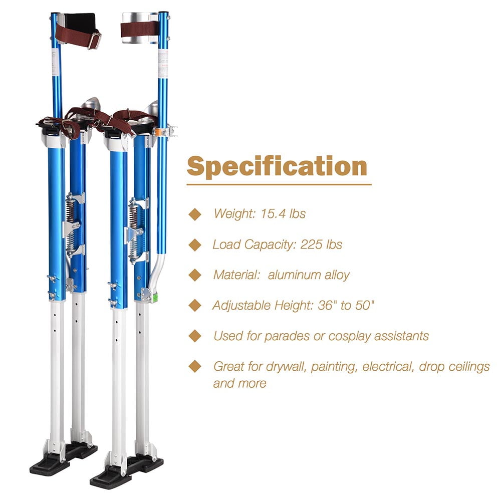 Drywall Stilts 36" 50" Aluminum Tool Stilt for Sheetrock