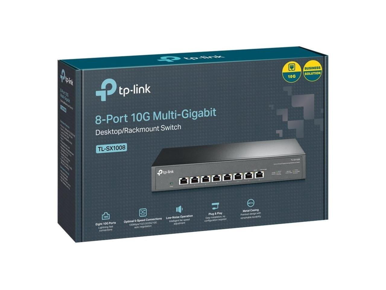 TP-Link 8-Port 10G TLSX1008 2個セット TP-Link TL-SX1008 | 8 Port 10G Ethernet Switch | Plug & Play