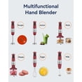 thumbnail image 5 of Immersion Blender Handheld 1000W 5 in 1 Corded Stick Hand Blender Kitchen with 12 Speed, BPA-Free, Mixing Beaker, Chopper, Whisk, Milk Frother, Perfect Emulsifier, 5 of 9