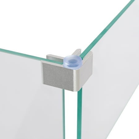 Fire Sense - Tempered Glass Wind Guard for Square LPG Fire Pits - Clear