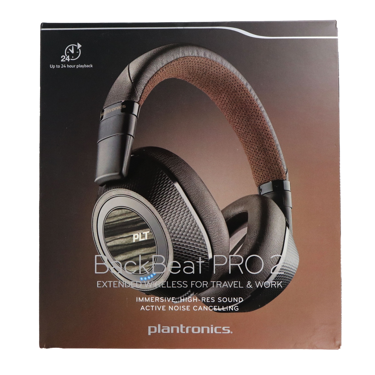Plantronics Wrls Noise Cancelling Backbeat - Headphones (Black & Tan) (Pro 2) - image 3 of 3