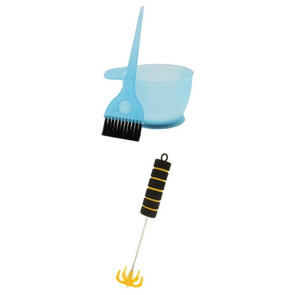 Milaget Salon Hair Color Dye Bowl Brush Stirrer Bleach Highlighting Lowlight Tools
