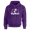 Purple, WH, variant on Respect My Tshirt Sagittarius - Adventurous and Free-Spirited Zodiac Sign Unisex Hooded Sweatshirt, Small, Purple, White Design
