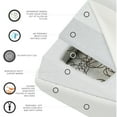 thumbnail image 5 of Evolur Sleep Breath Flow Classic Innerspring Crib & Toddler Mattress, White, 5 of 14