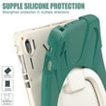 thumbnail image 4 of For Samsung Galaxy Tab S10 FE+ 13.1 inch SM-X620/X626 Case, 360 Rotatable Handle Stand, Shoulder Strap, Drop-Proof Design, Emerald Green, 4 of 7