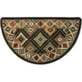 thumbnail image 3 of Goods of the Woods Southwest Pattern Hearth Rug, 42" Half Round, 3 of 3