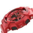 thumbnail image 4 of GA100C-4A Men's G-Shock Red Ana-Digi Dial Red Resin Strap Alarm Dive Watch, 4 of 4