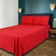 thumbnail image 5 of Juego de Sábanas Tacto Algodón King Size 4 Piezas Ultra Suaves y Frescas Color Rojo Kyuden Home, 5 of 6