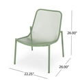 thumbnail image 5 of Outdoor Iron Bistro Set 3-Piece, Matte Green Patio Chairs and Table for Porch, Garden Seating Group, 5 of 10