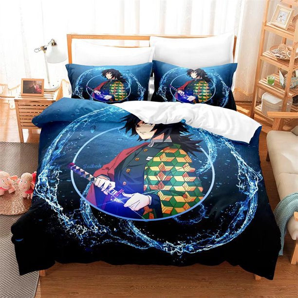 Manga Bed Comforter Sets Twin Full Queen King Size Demon Slayer