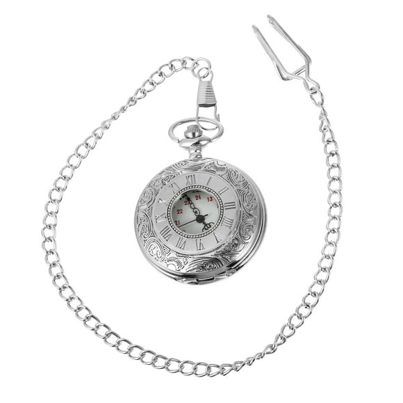 EeaseMX Reloj de bolsillo vintage, reloj de bolsillo decorativo de cuarzo, regalo de cumpleaños para hombres y mujeres.