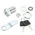 thumbnail image 3 of Uxcell Cam Lock 30mm Cylinder Long Fit on Max 7/8-inch Panel Keyed Different 4Pcs, 3 of 5