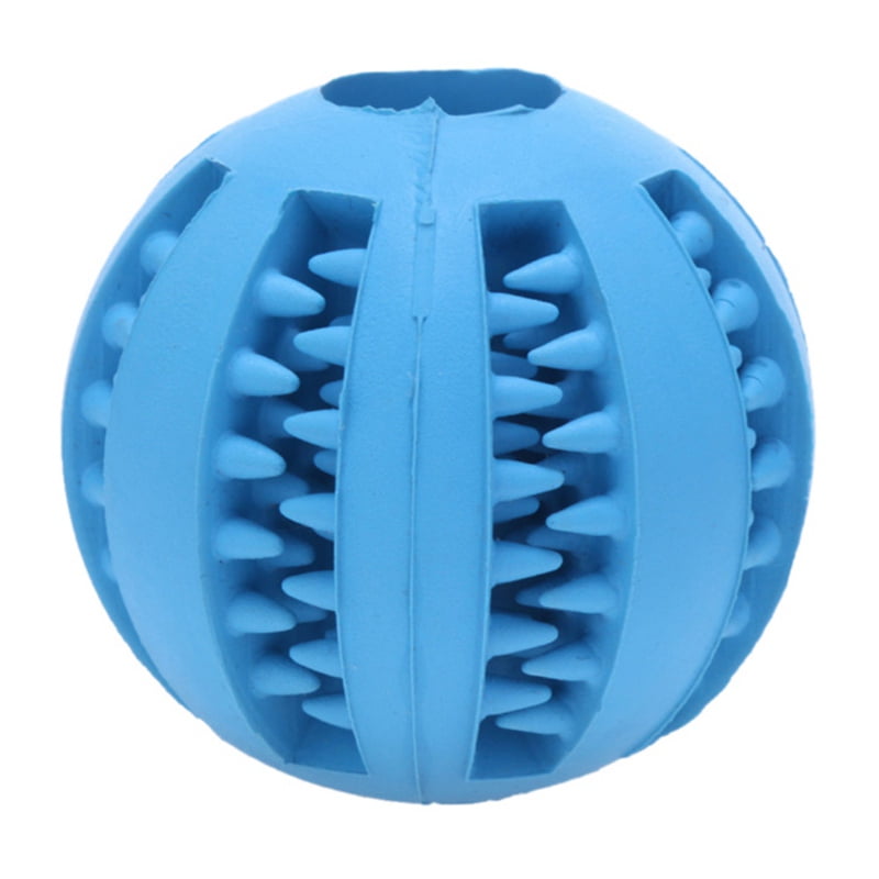 Durable Dog Chew Toys, 2 inch Dog Teething Toys Balls, Dog IQ Puzzle Ball for Puppy Small Large Dog Teeth Cleaning/Chewing/Playing/Training, Pets Dental Treat, Bite Resistant, Non Toxic, Dark Blue