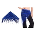 thumbnail image 4 of Qarigey Bufanda de cadera para danza del vientre, accesorios de decoración, cinturones, falda, danza del vientre, cintura, traje de baile, Cinturones Negro Plata, 4 of 6