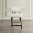 thumbnail image 2 of Wes Mid-Century Modern Boucle Upholstery Counter Barstool (Set of 2), 2 of 10