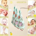 thumbnail image 2 of Summer Birds Flowers Baby Muslin Washcloths Soft Absorbent Face Towel, Colorful Spring Floral Burp Cloths Cotton Bath Wipes 5 PCS Infant Wash Cloth for Newborn Boys Girls 12x12 inches, 2 of 6